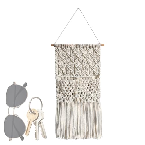Tapisserie bohème faite main et décoration d'intérieur tissée avec franges pour maison