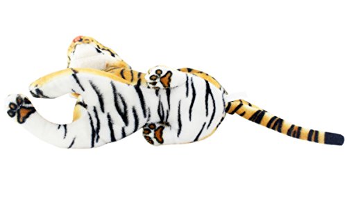 Jesonn Realistic Stuffed Animals Tiger Toys Plush (Brown, 12 Inch) #TOP3