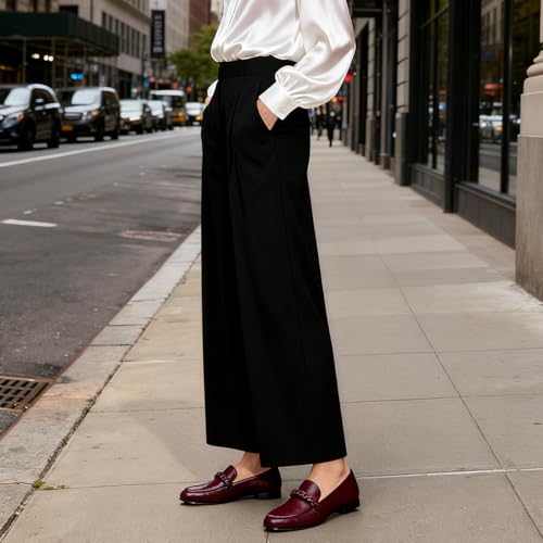 Image of MOOMMO Women Comfortable Suede Loafer Flats Round Closed Toe Slip On Penny Loafers Knitted Strap Oxford Loafer Shoes for Office Ladies Work Daily Casual Club Driver Flats Spring Elegant 4-11 M US