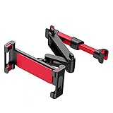 Protección Segura y Estable: Lado interior de este soporte para reposacabezas está hecho de silicona suave de alta calidad, puede proteger su teléfono y automóvil contra rasguños, el brazo telescópico puede prevenir eficazmente la vibración y sujetar firmemente su asiento trasero sin dejar caer el dispositivo.