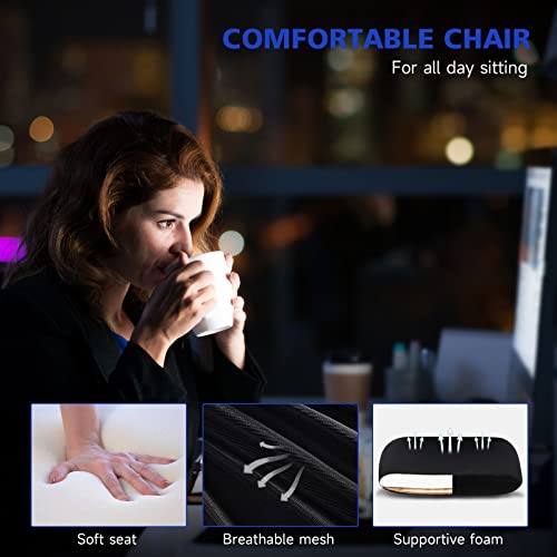 Ergonomic Computer Desk Chairs - Mesh Home Office Desk Chairs With Lumbar Support & 3D Adjustable Armrests (High Back) #TOP6