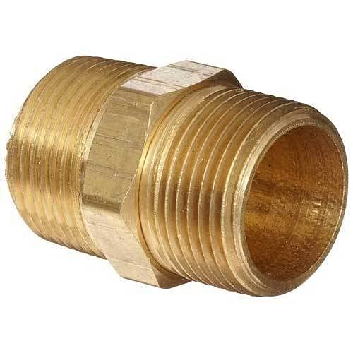 Pmw - Brass - Half Inch Hex Nipple - Pack of 2 (B099FJLW3R) Amazon Price History, Amazon Price Tracker