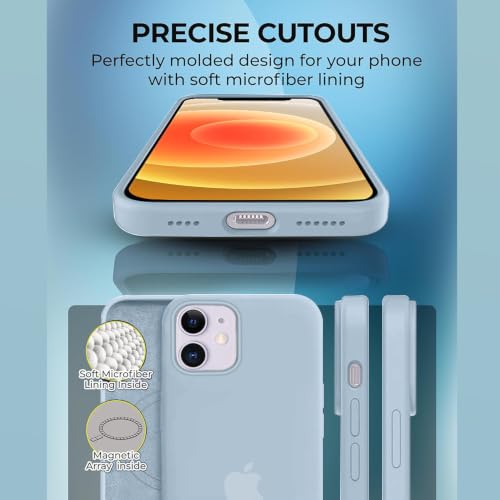 SNAPWAVE iPhone 12/12 Pro Silicone Back Case - Mist Blue - Image 5