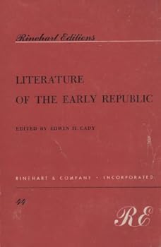 Paperback Literature of the early Republic (Rinehart editions, 44) Book