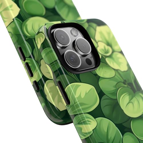 Coque iPhone 16 Pro Max motif microverts verts résistante et brillante - 2