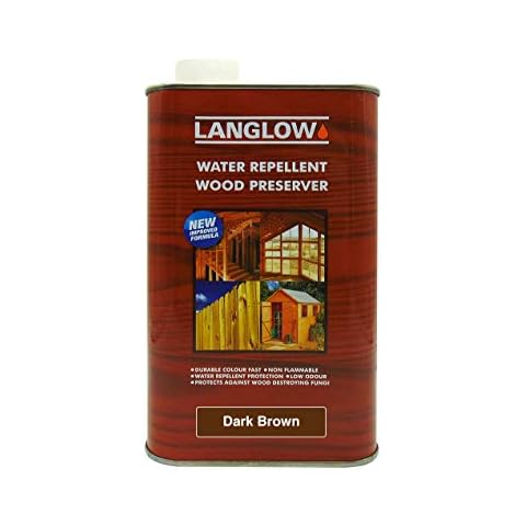 Palace Langlow Wood Preserver Dark Brown 1 Litre Cover