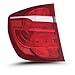 Tail Light Compatible With BMW 2011-2017 X3 with XENON Headlights, Left/Driver Side Outer, LED Tail Lamp Assembly, CAPA Certified
