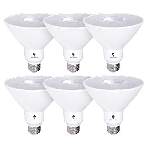 6 Pack High Power Outdoor PAR38 17W 170Watt Equivalent 1700 Lumens LED Dimmable Flood Light Bulb Waterproof E26 5000K Daylight LED Flood Light Bulbs - Security Backyard Garage Led Spotlight Bulbs