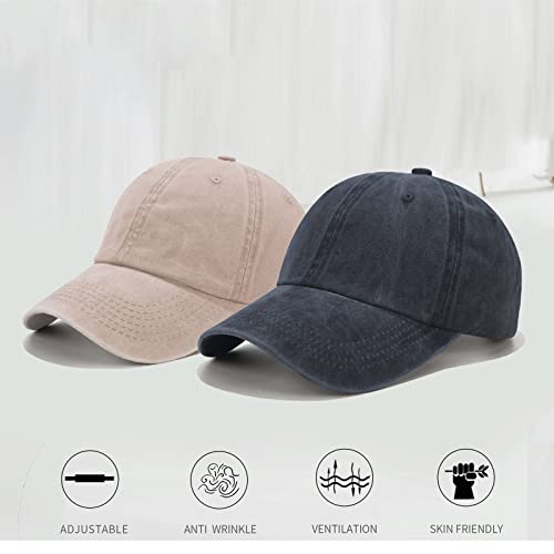 Ace Jeans Cap Men And Women Denim Cap 6 Panel Washed Cotton Cap Adjustable Unstructured Low-Profile Baseball Cap(Khaki)… #TOP2