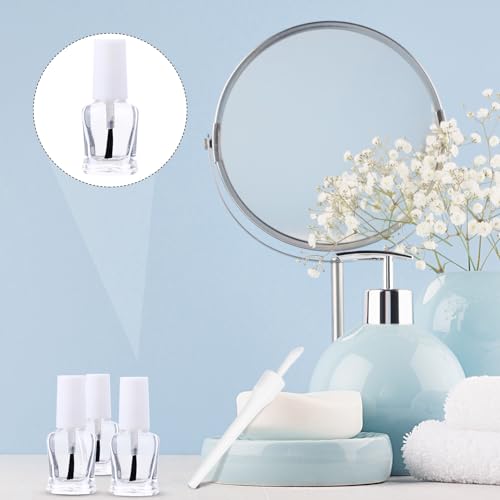 Flacon à ongles transparent flacon verre rechargeable 5 ml contenant vide manucure DIY