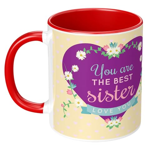 Image of Raksha Bandhan Gifts Printed Mug with Keychain Best Rakhi Combo Gift for Brother & Sister Rakshabandhan Return Gifts for Sister White 350ml Tea /Coffee Mug(Pack of 5)(RMKRCG106)