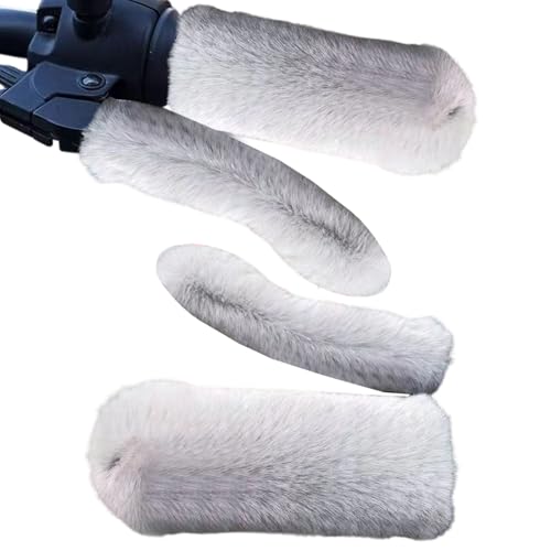 Puños para manillar de motocicleta, protector cálido antideslizante, fundas para manillar de bicicleta eléctrica de invierno, para hombres, al aire libre, ciclismo, scooter, ATV, motocicleta, triciclo