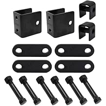 Trailer Single Axle Spring Hanger - Single-Axle Trailer Hanger Kit for Double-Eye Springs 1-3/4" Wide Springs, 7/8" Rear