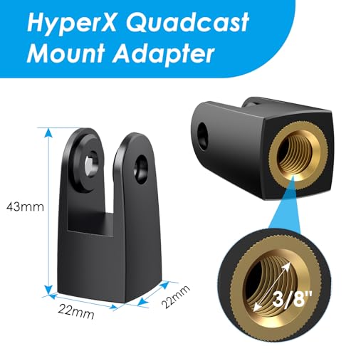 2 Pack HyperX Quadcast Stand Adapter For HyperX Microphone