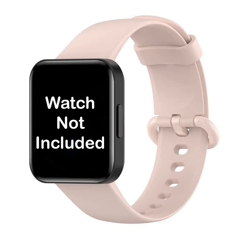 mobistyle Soft Silicone Wristband smartwatch Strap Compatible only for Redmi Watch 2 Lite/Redmi GPS Watch (Pink) WATCH NOT INCLUDED