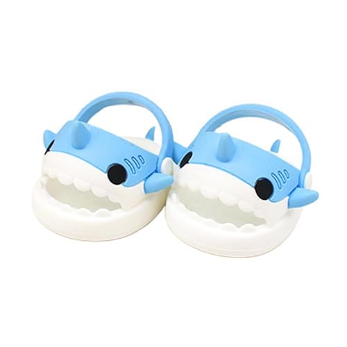 niannyyhouse Zapatos de peluche de tiburón de 20 cm, sandalias de 8 pulgadas