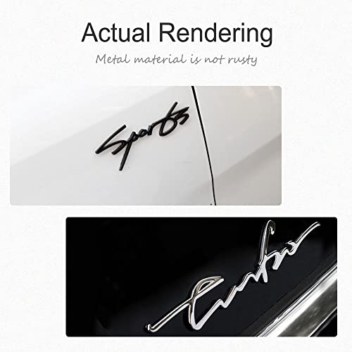 Image of Metal Car 3D Metal Turbo Sticker for Car Sticker, 3D Metal Turbo Sticker for Car, Car Turbo Emblems, 3D Premium Car Side Fender Rear Trunk Emblem Logo Badge Decals for All Cars (Sliver)