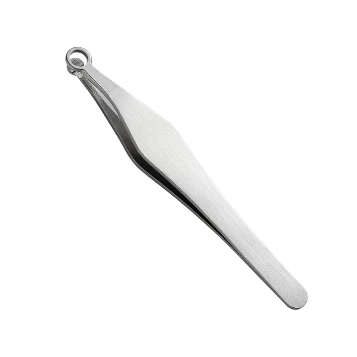 Healeved Men's Nasal Hair Tweezers Portable Stainless Steel Eyebrow Trimmer Round Tip Nose Hair Trimmer Easy to Use for Home