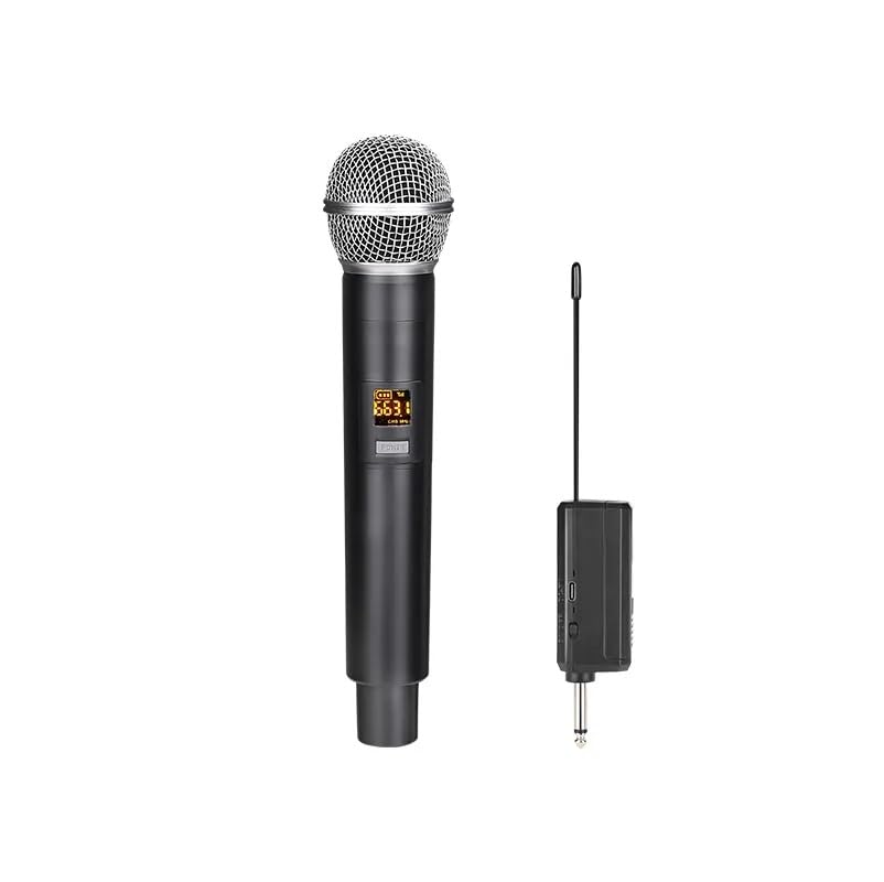 kh UHF Wireless Microphone Handheld Microphone Wireless with Rechargeable Receiver Rechargeable Mic System for House Parties, Outdoor Party, Singing, Classroom (Single Cordless)-image-37