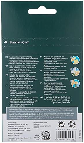 Faber-Castell Tack It 50 Gr Yapıştırıcı, Sökülebilir ve Yeniden Kullanılabilir Yapıştırıcı (Çok Renkli, Asorti) - Görsel 4