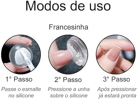EXPESIA Silicone Soft Nail Stamper Scraper Polish Image Paint Stamp Nail Art for Girl's 1