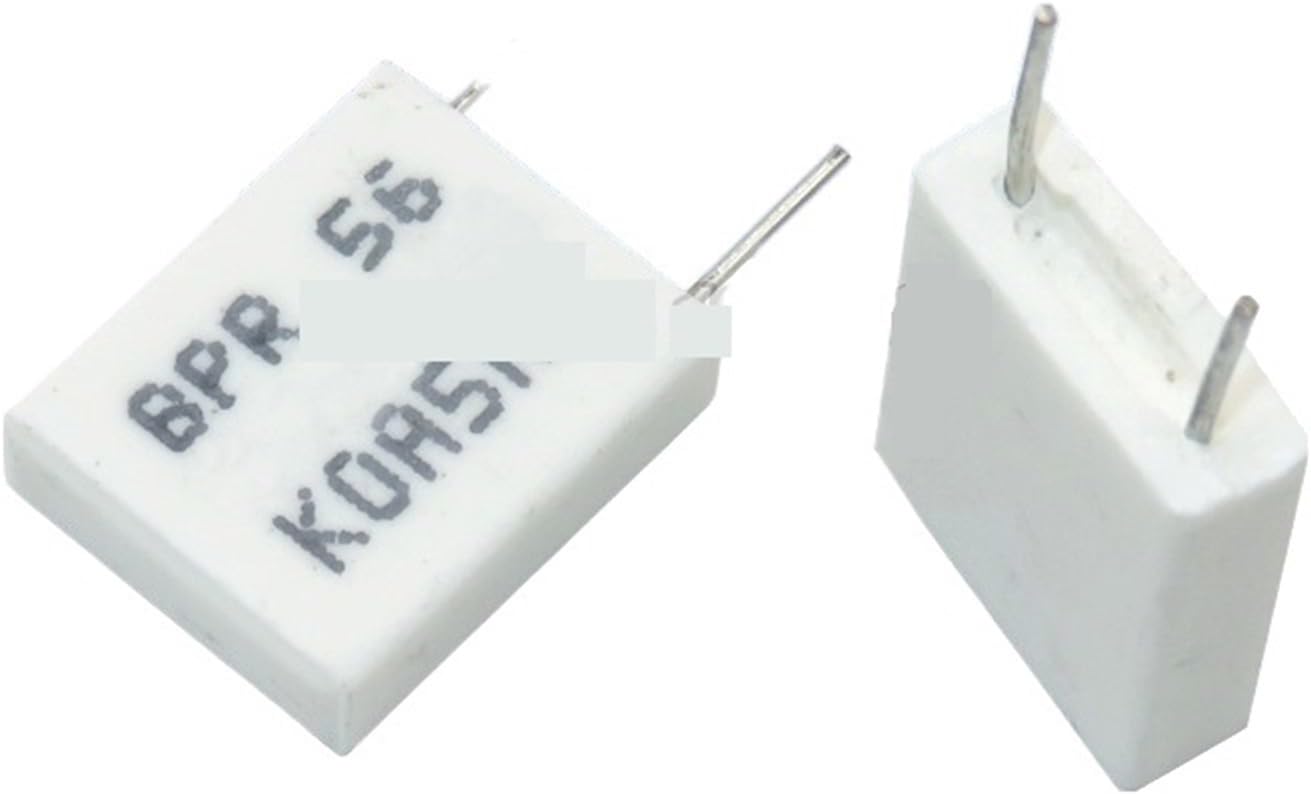 10PCS BPR56 5W 0.1 0.15 0.22 0.25 0.33 0.5 ohm Non-inductive Ceramic Cement Resistor 0.1R 0.15R 0.22R 0.25R 0.33R 0.5R(0.15 ohm)