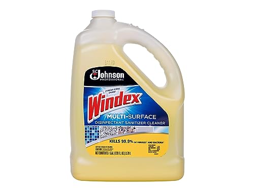 SC Johnson Professional Windex Multi-Surface Disinfectant Cleaner Citrus 1 Gallon Bottle Refill