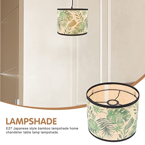 Uonlytech Japanese Style Bamboo Lampshade 11.81X11.81X7.87 Inches Light Cover for Pendant Ceiling Lamp Soft Eye-Friendly Lighting Home Decor by Uonlytech - Image 3