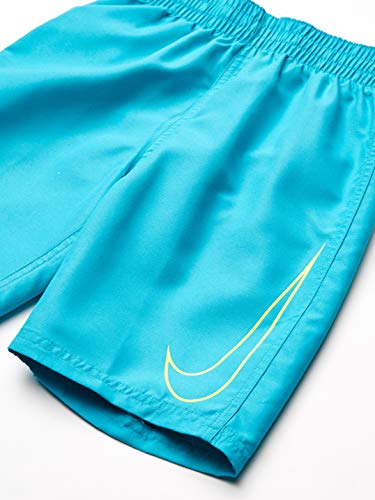 Nike Swim Boys' Swoosh Solid Lap Volley Short Swim Trunk, Oracle Aqua Yellow, Small #TOP3
