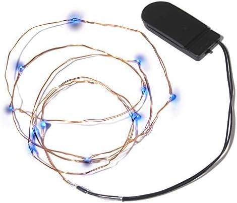 Moon Lights MOON-102 Blue LED Silver Plated Copper Wire with 12 Lights