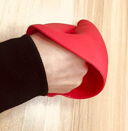 Silicone Oven Mitts Set of 2, Lobster Claws Potholders Heat Resistant Silicone Oven Glove for Instant Pot Kitchen Potholder or Baking Holder Kitchen Design Red