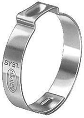 25 Crimp Type Hose Clamps Inner Diameter Range: .472" to .551" (15/32-9/16")