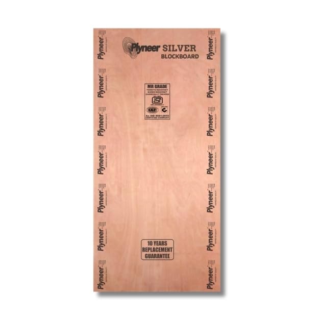 Image of Plyneer BB Silver Mr-Moisture Resistance High Durability | Plywood for Design, Craft| Home| Industrial Use (16mm)-8ft x 4ft