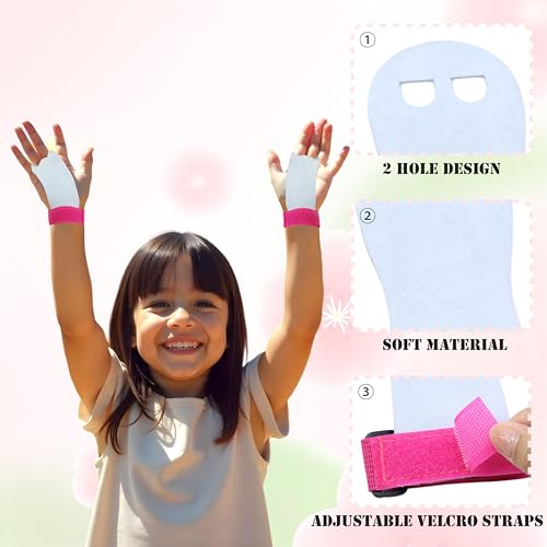 Gymnastics Hand Grips for Youth, Pink Gymnastic Hand Grips Gloves Gymnastic Bar Palm Protection Sports Accessories for Girls Youth Kids Workout and Exercise (Small)