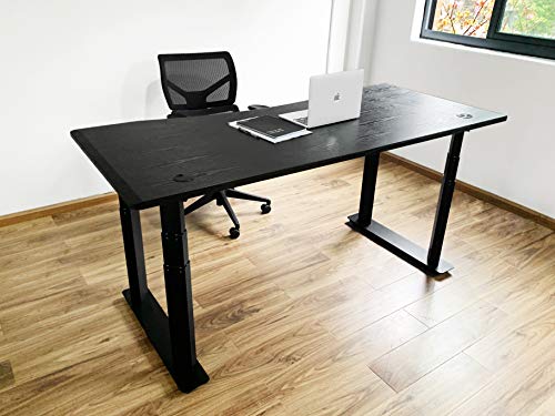 Vwindesk Vj401 Four Legs(Columns) Electric Height Adjustable Standing Corner Desk Frame Only W/ Four Motors, Ergonomic Sit Stand Up Height Adjustable Steel Base With Digital Memory Keypad (Black) #TOP6