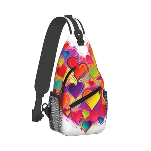 Bolso cruzado tipo sling para hombre y mujer negro miniatura 2