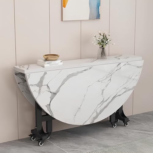 LENNOTHERM Mesa de Comedor Plegable, Mesa de Comedor Plegable, Mesa de Comedor Plegable, Mesa de Comedor Plegable, para Sala de Estar, Comedor, Casa de Campo
