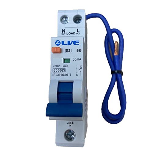 Live Electrical Type A Single Module 32 Amp B Curve 30mA RCBO