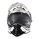 O’NEAL | Motorradhelm | Enduro Motorrad | Ventilationsöffnungen für maximalen Luftstrom & Kühlung, integrierte Sonnenblende | Sierra Helmet R V.24 | Erwachsene | Schwarz Weiß Grau | Größe M