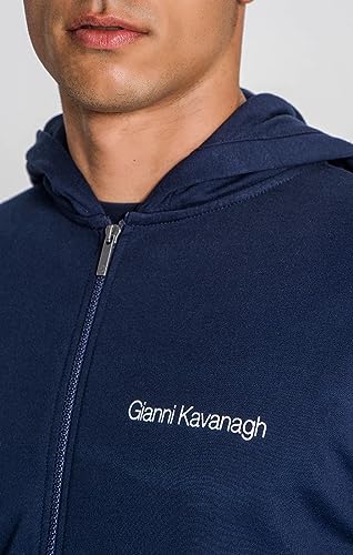Veste sweat Gianni Kavanagh marine avec micro-capuche ajustable - 4