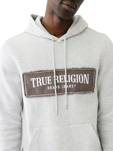 True Religion Men's Frayed Atch Pullover Hoodie3