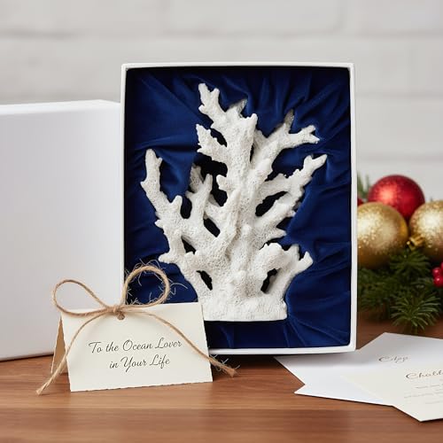 TOPZEA Artificial Coral Ornament, Resin Faux White Coral Reef Aquarium Decor Decorative Sea Stony Corals Realistic Underwater Aquatic Plant for Fish Tank Decoration, Bathroom, Living Room by TOPZEA - Used condition - Image 9