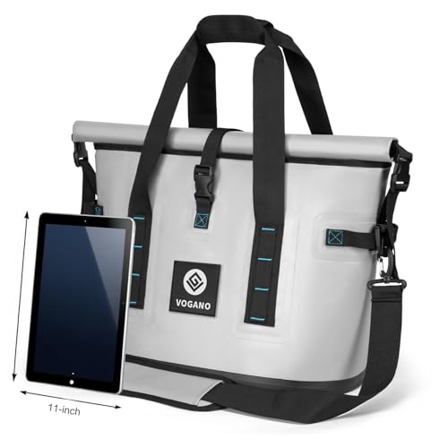 Image of Vogano 40 Can Soft Cooler Bag - Insulated Leak-Proof Large Cooler Bag with Roll-Top Waterproof Seal | Portable Ice Chest for Camping, Beach, Travel, Picnics | 24HR Cold Retention