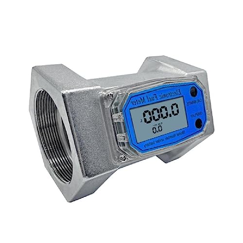 Liquid Flow Sensor Meter Flowmeter With LCD Display For Diesel-Fuel Water 1in/2in/2.5in/3in Electronic Turbine-Flowmeter Flowmeter Battery Operated(not Included)