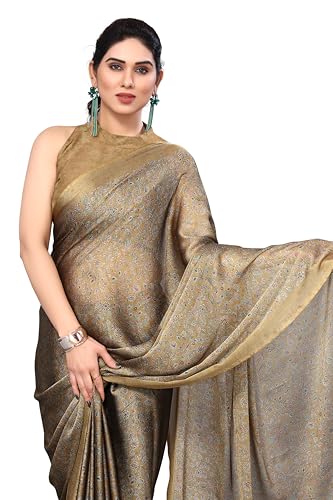 Image of MIRCHI FASHION Saree for Woman Chiffon Georgette Floral Printed | Breathable Lightweight Sari for Office Use and Farewell Ceremonies with Blouse Piece