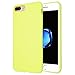 iPhone 7 Plus Case (5.5"), Danbey, Charming Colorful Skin Feeling, 1.5mm Thick Flexible TPU Slim Cover, Gel Silicone Texture, for Apple iPhone 7 Plus 5.5-inch, D1057 (Matte-Yellow-Green)