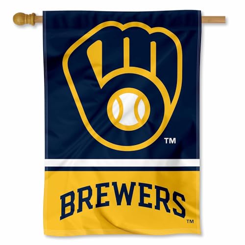 Milwaukee Brewers Double Sided House Banner Flag