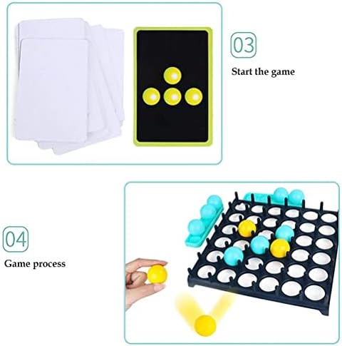 TAIPPAN Bounce Off Game, Ping Pong Challenge Game, Board Games for 8-10 Year Olds,Family Games for Kids and Adults, With 16 Balls, 9 Challenge Cards For Party, 2-4 Palyers Game
