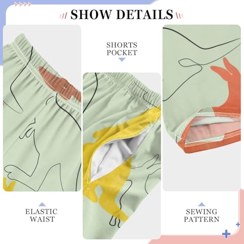 Kangaroo Outline Boys Pants Boys Athletic Pants Long Pant for Boywith Pockets Wide-Leg Size 6-14Y4