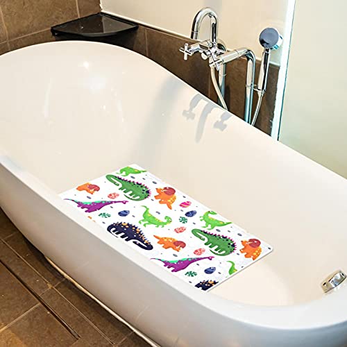 Tapis de bain antidérapant dinosaure 40x70 cm avec ventouses - 5
